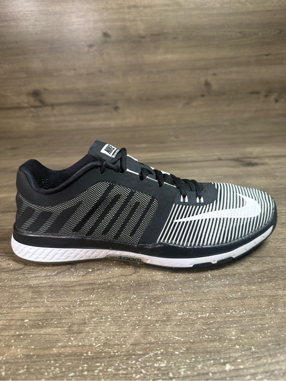 Nike Zoom Speed TR3 Mens 10 Black White 804401-017 Cross Training Shoes